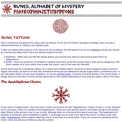 Runic Tattoos