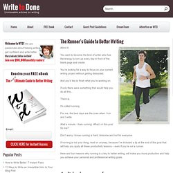 The Runner's Guide to Better Writing