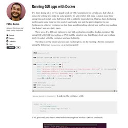Running GUI apps with Docker – Fábio Rehm