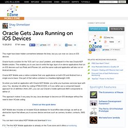 Oracle Gets Java Running on iOS Devices