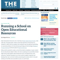 Running a School on Open Educational Resources