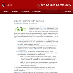 Up and Running with oVirt 3.5