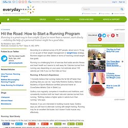 Hit the Road: How to Start a Running Program - Weight Center