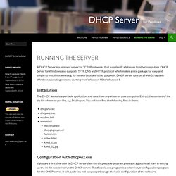 DHCP Server for Windows