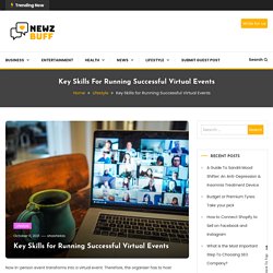 Key Skills for Running Successful Virtual Events -