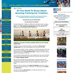 Running Training - All You Need To Know For Triathlon Success