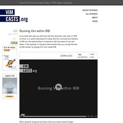 Running Vim within IRB