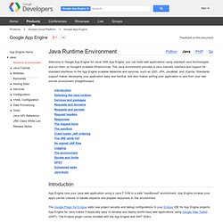 App Engine Java Overview - Google App Engine - Google Code