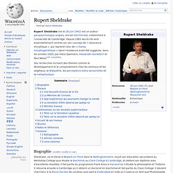 Rupert Sheldrake - WikipÃ©dia