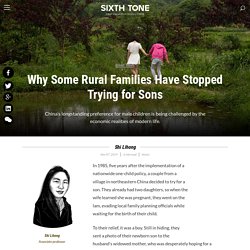 Why Some Rural Families Have Stopped Trying for Sons