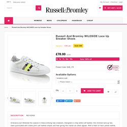 Russell And Bromley WILDSIDE Lace Up Sneaker Shoes