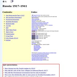 Russia 1917-1941