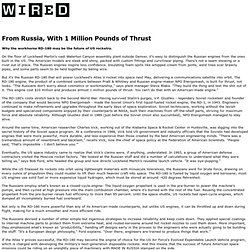 Wired 9.12: From Russia, With 1 Million Pounds of Thrust