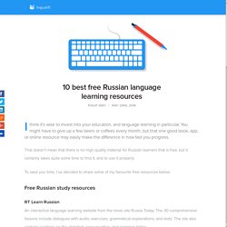 10 best free Russian learning resources