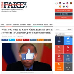 What You Need to Know About Russian Social Networks to Conduct Open-Source Research