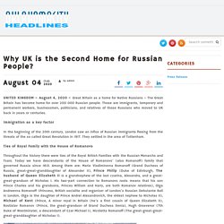Why UK is the Second Home for Russian People? – Oklahomacity Headlines