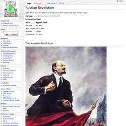 Russian Revolution - Mr Ott's Classroom Wiki