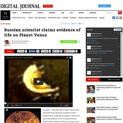 Russian scientist claims evidence of life on Planet Venus