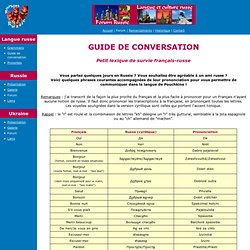 Forum Russie - Guide de conversation franco-russe