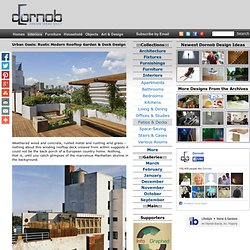 Urban Oasis: Rustic Modern Rooftop Garden & Deck Design