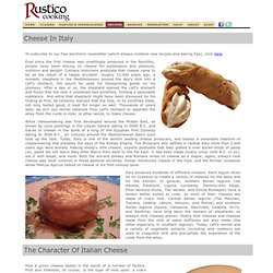 Rustico Cooking - Italian Cheeses