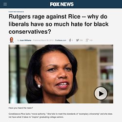 why do liberals have so much hate for black conservatives?