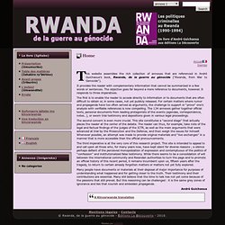 RWANDA: Accueil