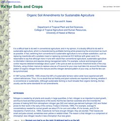 Rx for Soils and Crops