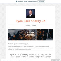 Ryan Rock Ankeny, IA – Ryan Rock Ankeny, IA