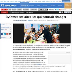 France : Rythmes scolaires : ce qui pourrait changer