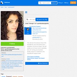 quickbookssupportnumber's Bookmarks (User quickbooks01)