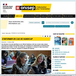 S'informer sur les études en cas de handicap