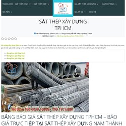 Sắt thép xây dựng Tphcm