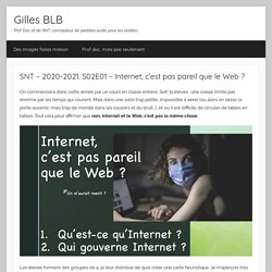 SNT – 2020-2021. S02E01 – Internet, c’est pas pareil que le Web ? – Gilles Boudin – Le Bihan