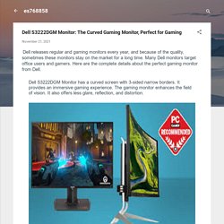 Dell S3222DGM Monitor: The Curved Gaming Monitor, Perfect for Gaming