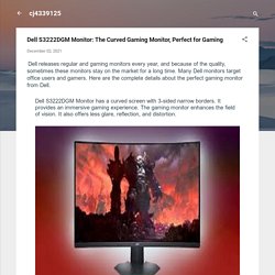 Dell S3222DGM Monitor: The Curved Gaming Monitor, Perfect for Gaming