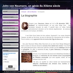 John Von Neumann Sa biographie