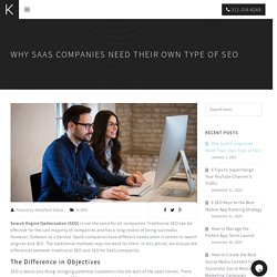 Why SaaS Companies Need Their Own Type of SEO