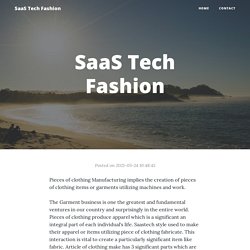 SaaS Tech Fashion