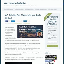 SaaS Marketing Plan: 5 Ways to Get your App to Sell Itself