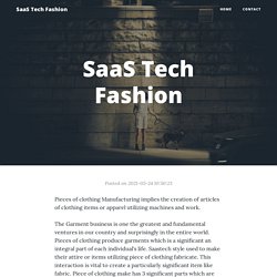 SaaS Tech Fashion