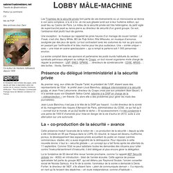 Sabine Blanc – Lobby mâle-machine
