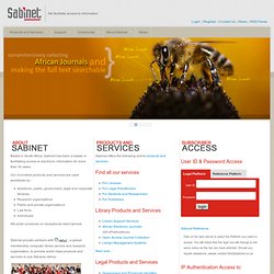 Sabinet - African Journal Archive