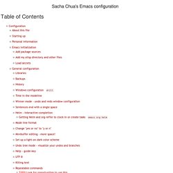 Sacha Chua's Emacs configuration