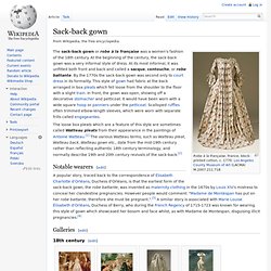 Robe à la française / sack-back gown