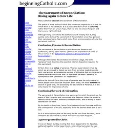 The Catholic Sacrament of Reconciliation