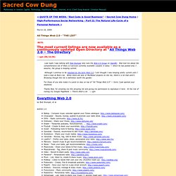 Sacred Cow Dung: Web 2.0