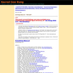 Sacred Cow Dung: All Things Web 2.0 - "THE LIST"