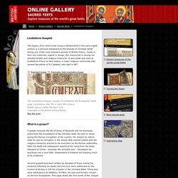 SACRED TEXTS: LINDISFARNE GOSPELS
