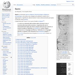 Sacro Egitto Wikipedia